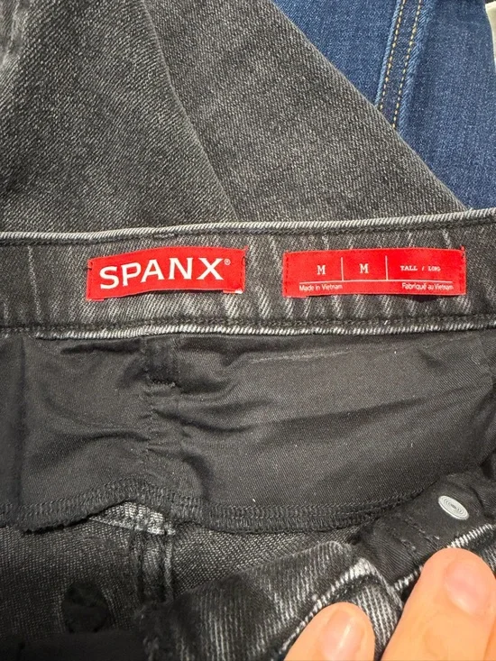 Spanx High-Rise Sculpting jeans in vintage Black sz MT #FF - Picture 4 of 5